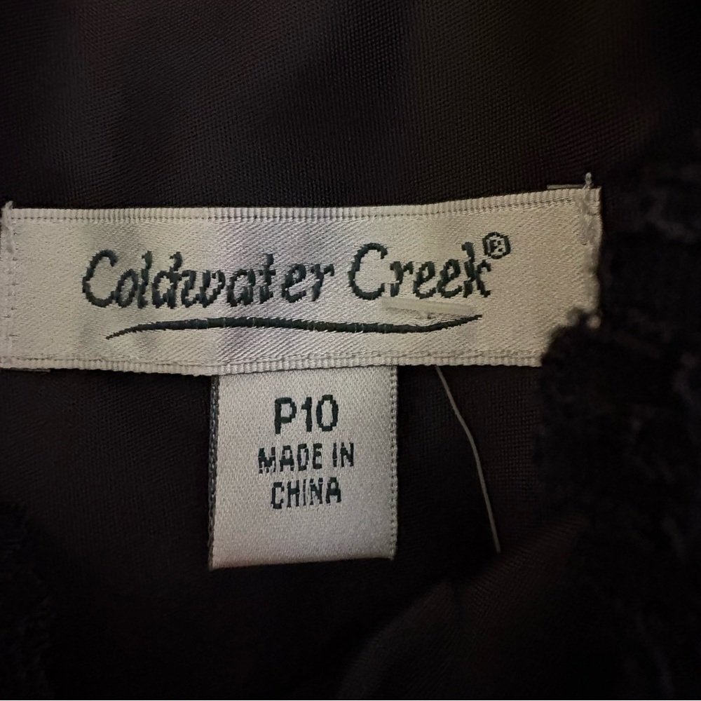 💚($119) Coldwater Creek Black Sheath Midi Dress - Picture 5 of 7